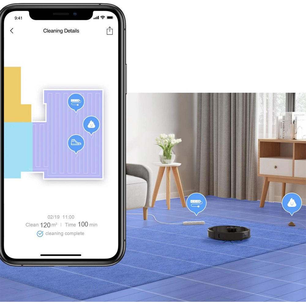 Xiaomi Roborock S6 MaxV mobilná aplikácia