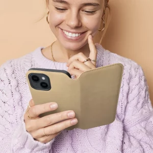 Knižkové puzdro pre SAMSUNG A55 zlaté