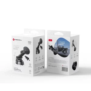 FORCELL F-GRIP Excelence magnetický držiak do auta na čelné sklo / palubnú dosku / vetrací otvor čierny