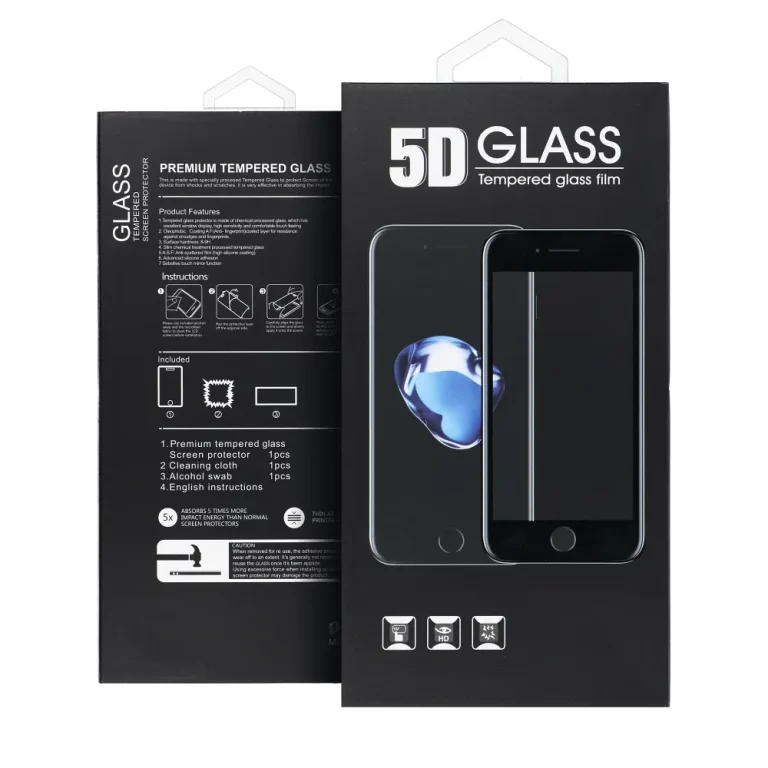 Tvrdené sklo 5D Full Glue iPhone 16 Pro Max čierne