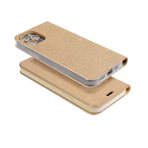 Zlaté puzdro LUNA Book IPHONE 16 Pro Gold