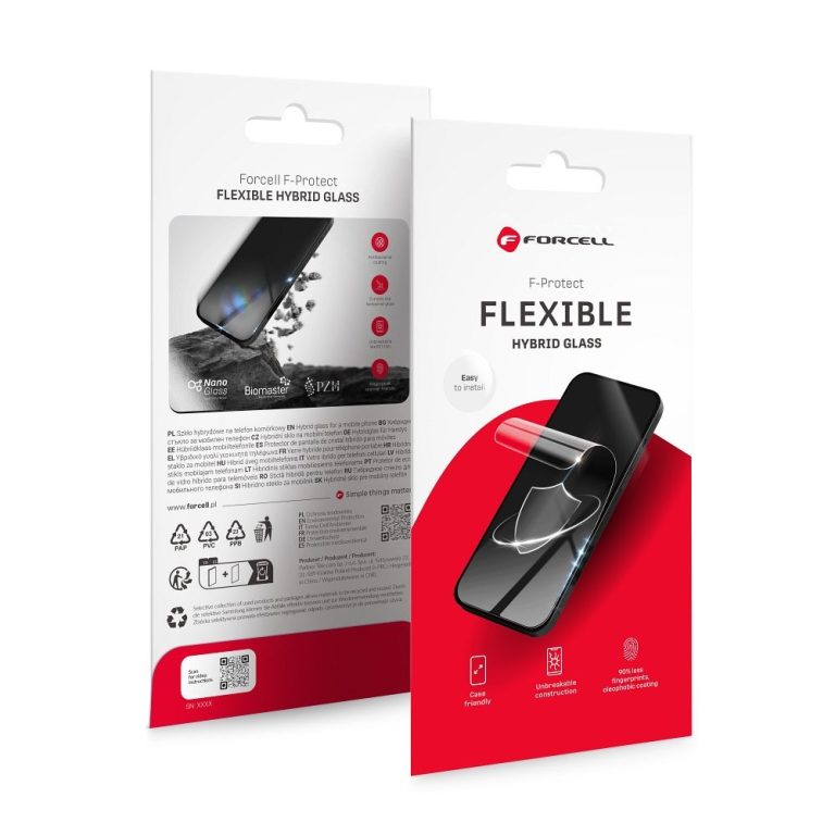 Hybridné sklo pre iPhone 17 AIR Forcell Flexible 5D čierne