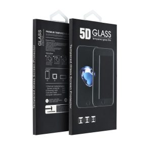 5D celolepiace tvrdené sklo - pre iPhone 17 (ochrana súkromia) čierne