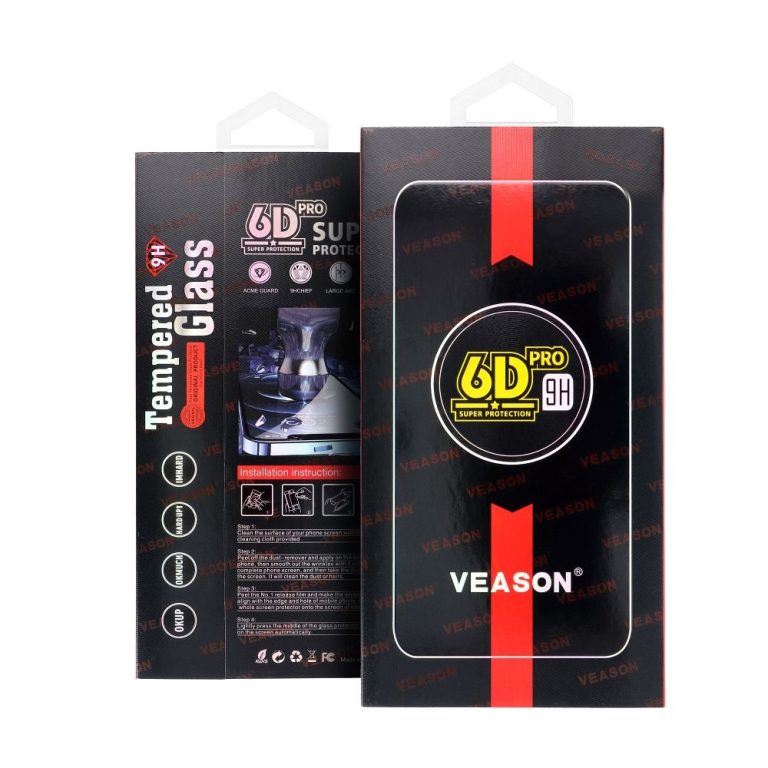 6D Pro Veason Glass tvrdené sklo - pre iPhone 17 čierne