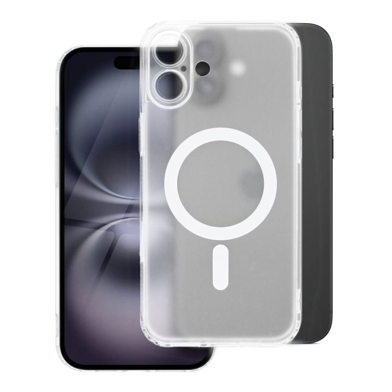 Puzdro FROST MAG COVER s ochranou fotoaparátu kompatibilné s MagSafe pre IPHONE 17 priehľadné matné