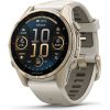 Garmin fenix 8 43mm AMOLED Sapphire Soft Gold with Fog Gray/Dark Sandstone Silicone Band - Image 2