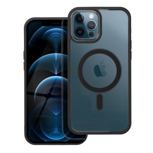 Puzdro na iPhone 12 PRO MAX Color Edge Mag Cover kompatibilné s MagSafe, čierne