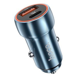 Autonabíjačka Hoco USB A + USB C QC3.0 PD 20 W Z46A, modrá